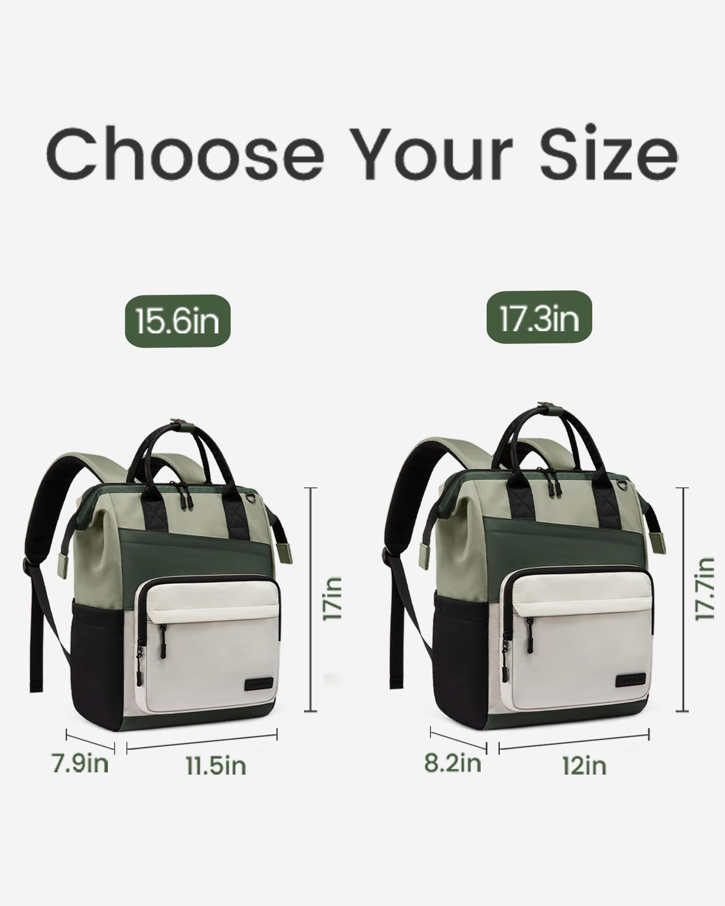 LOVEVOOK Laptop Backpack for Women, 17 Inch Travel Backpack for Work College Business, Water Resistant Teacher Nurse Bag with Large Capacity, School Bookbag Bags Cute Daypack for Woman Girls