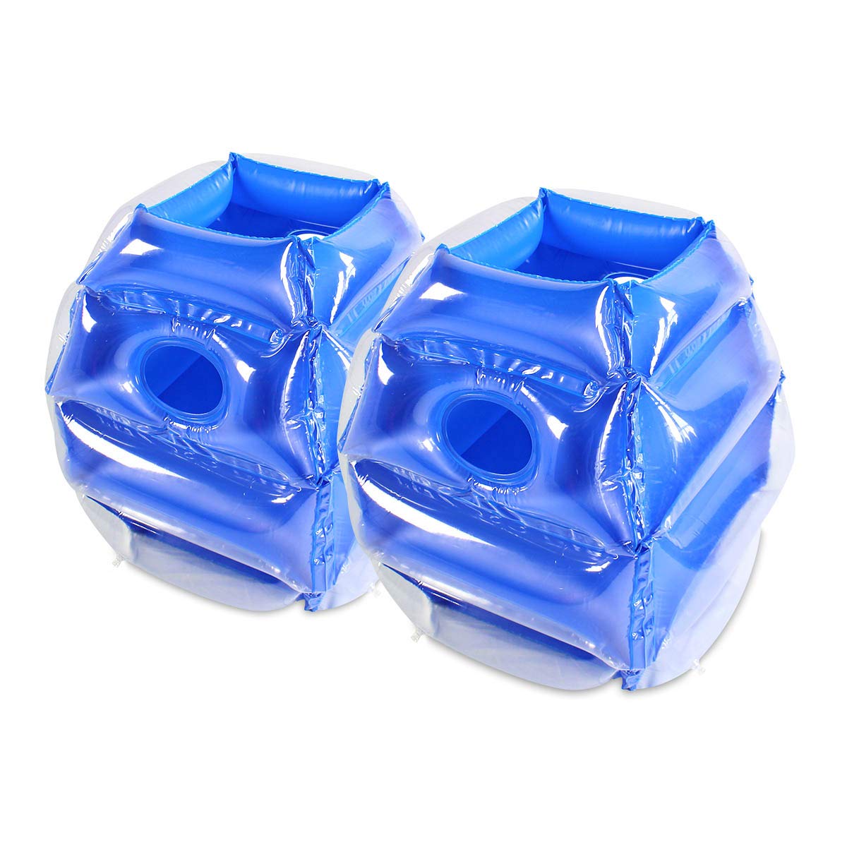 SUNSHINEMALL 2PC Sumo Balls, Inflatable Body Sumo Balls Bopper Toys for Kids 26" - Heavy Duty PVC Vinyl Suits for Grassland or Other Outdoors Play (2PC Blue+Pink 26inch)