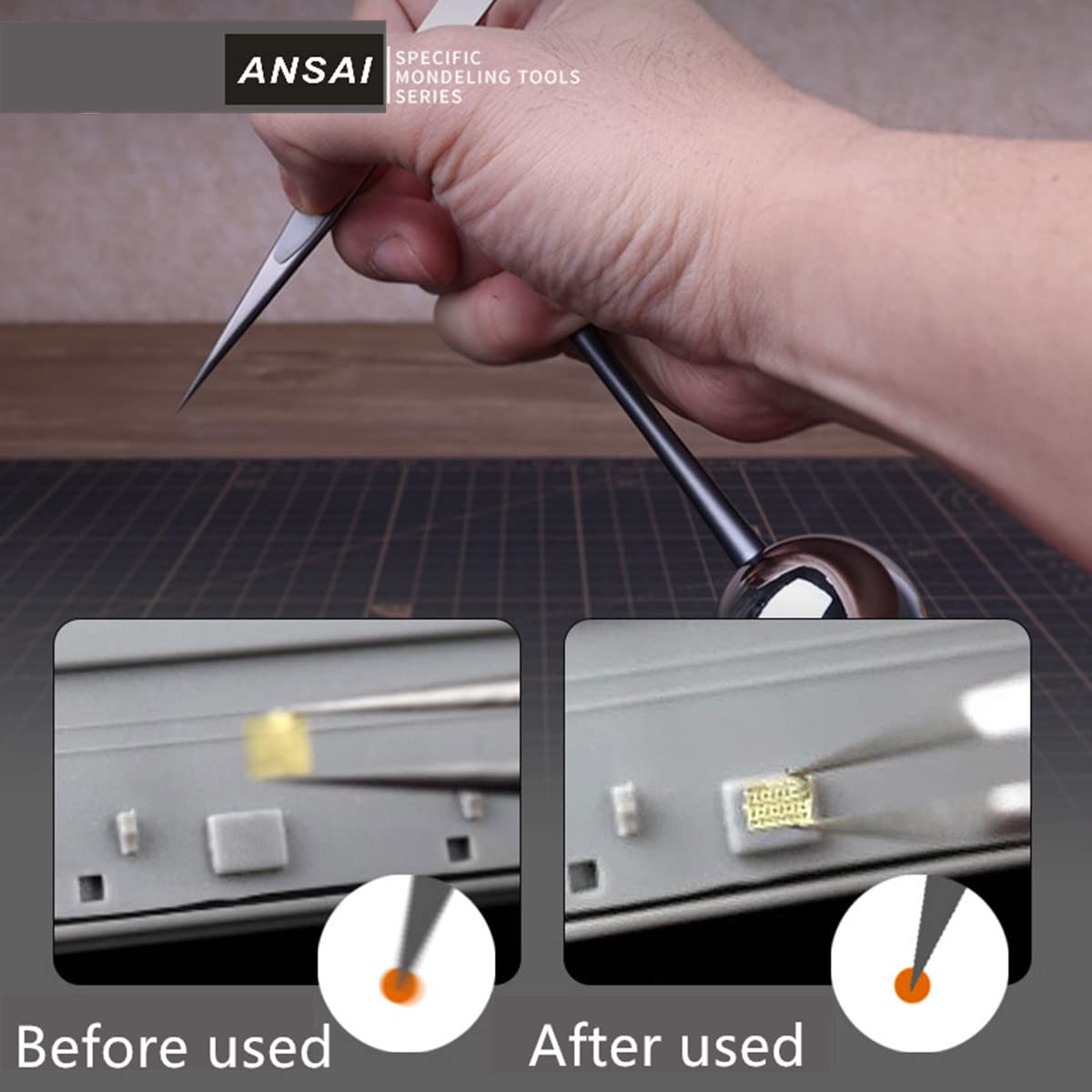 ANSAI Handheld Stabilizer for hobbyists Modeling Tools Military Scale Models Miniature Model Figure Handcraft Painting Carving tweezer Electronic