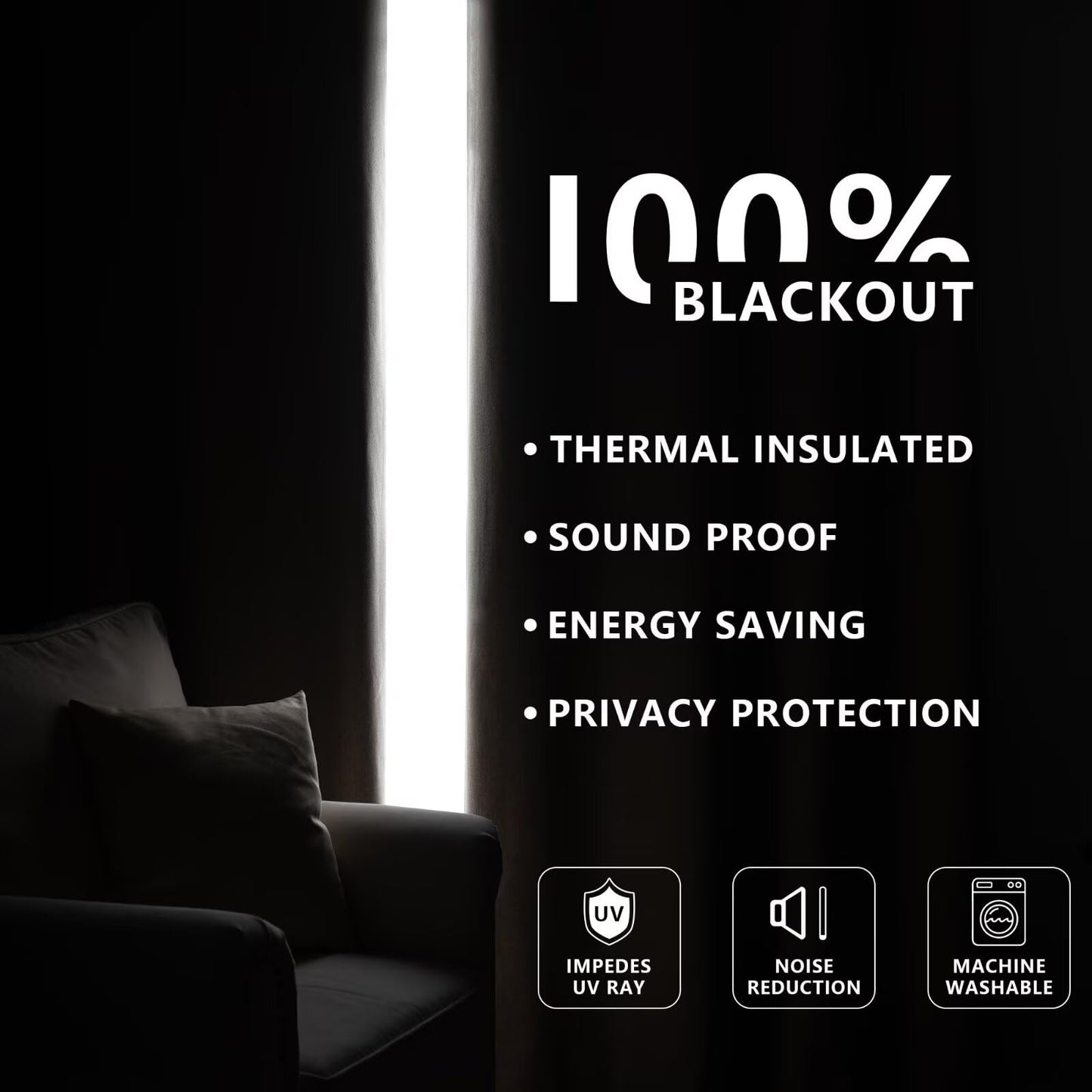 FancyRoof 100% Blackout Curtains 96 Inches Long 2 Panels Set, Beige Curtains for Living Room, Black Out Thermal Insulated Grommet Drapes Bedroom Luxury Decor Privacy(52W × 96L inch, Beige)
