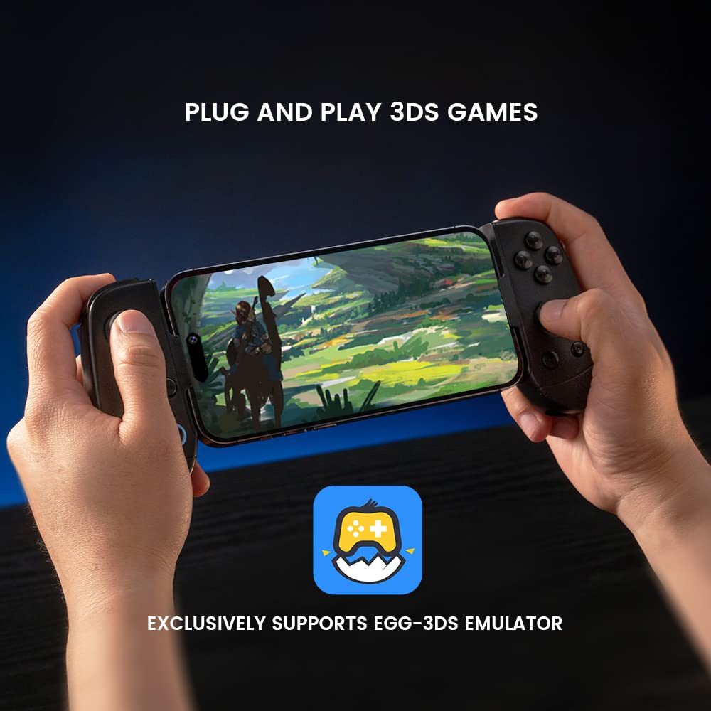 leadjoy M1B Mobile Game Controller for iPhone (Lightning) - Play Xbox, GeForceNOW, Genshin Impact, Diablo Immortal, Call of Duty, Apex- Passthrough Charging- Ultra Low Latency