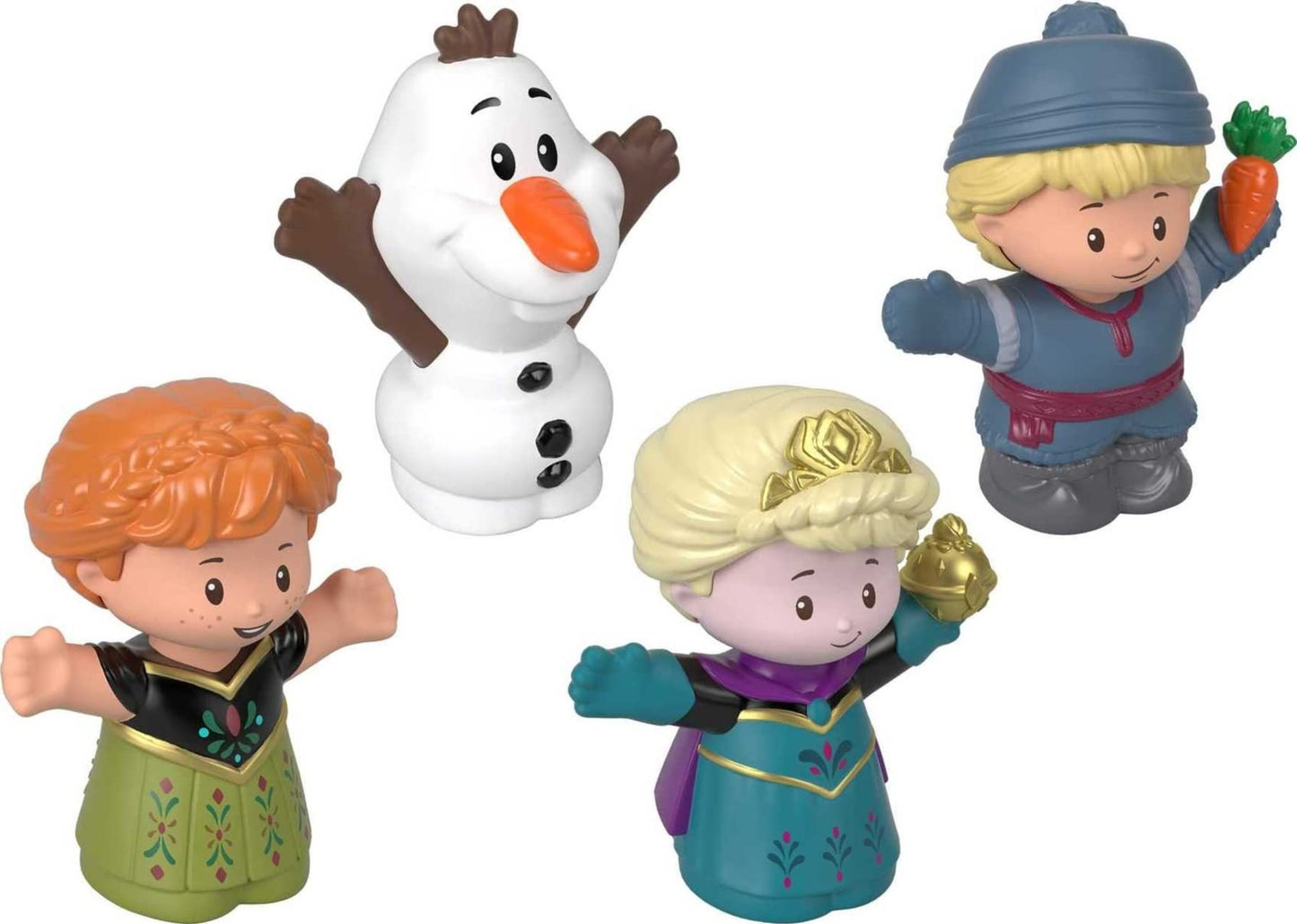 Fisher-Price Little People Toddler Toys Disney Frozen Elsa & Friends Figure Set with Anna Kristoff & Olaf for Ages 18+ Months