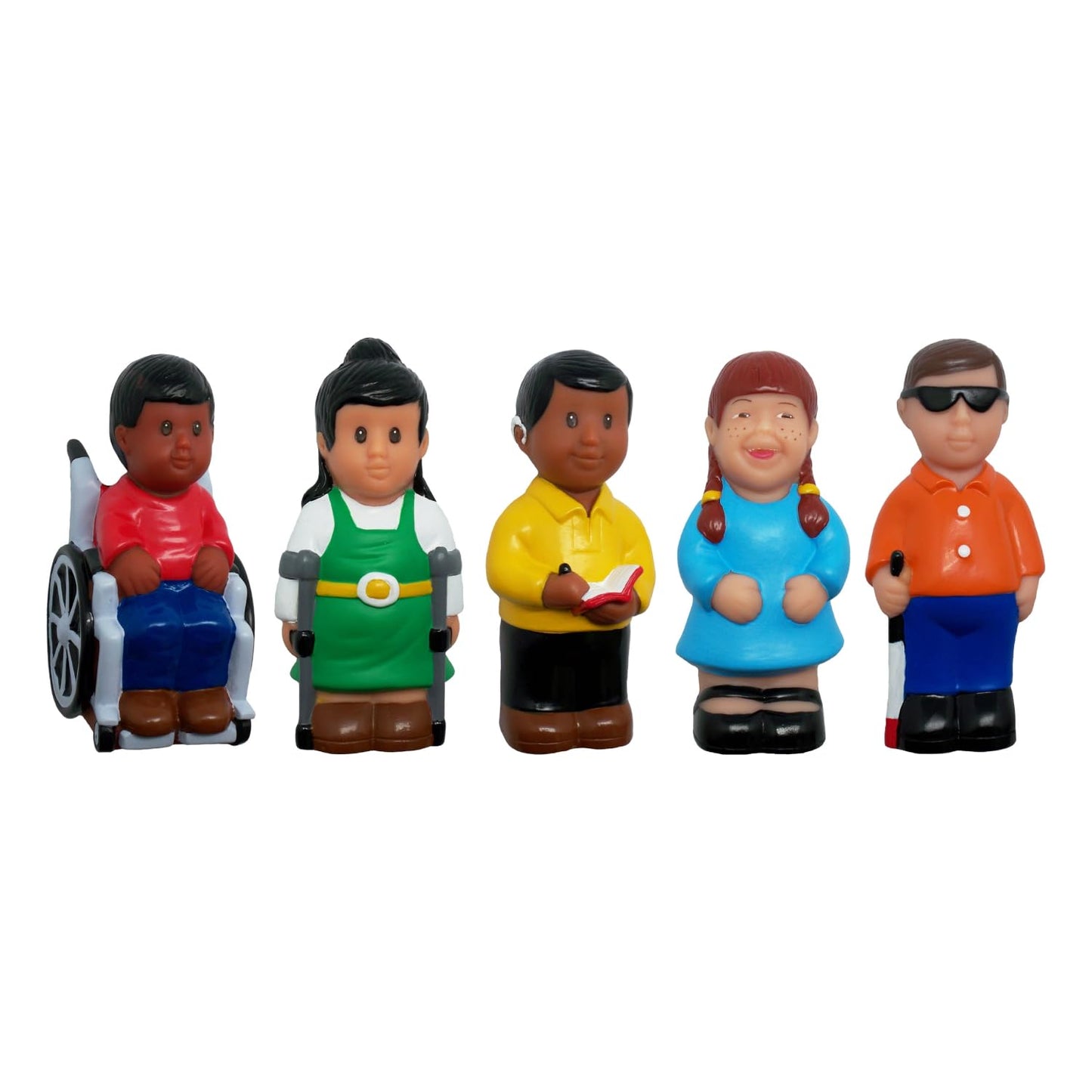 Get Ready Kids 629 5" Friends with Disabilities Figures, Set of 5 (Pack of 5)