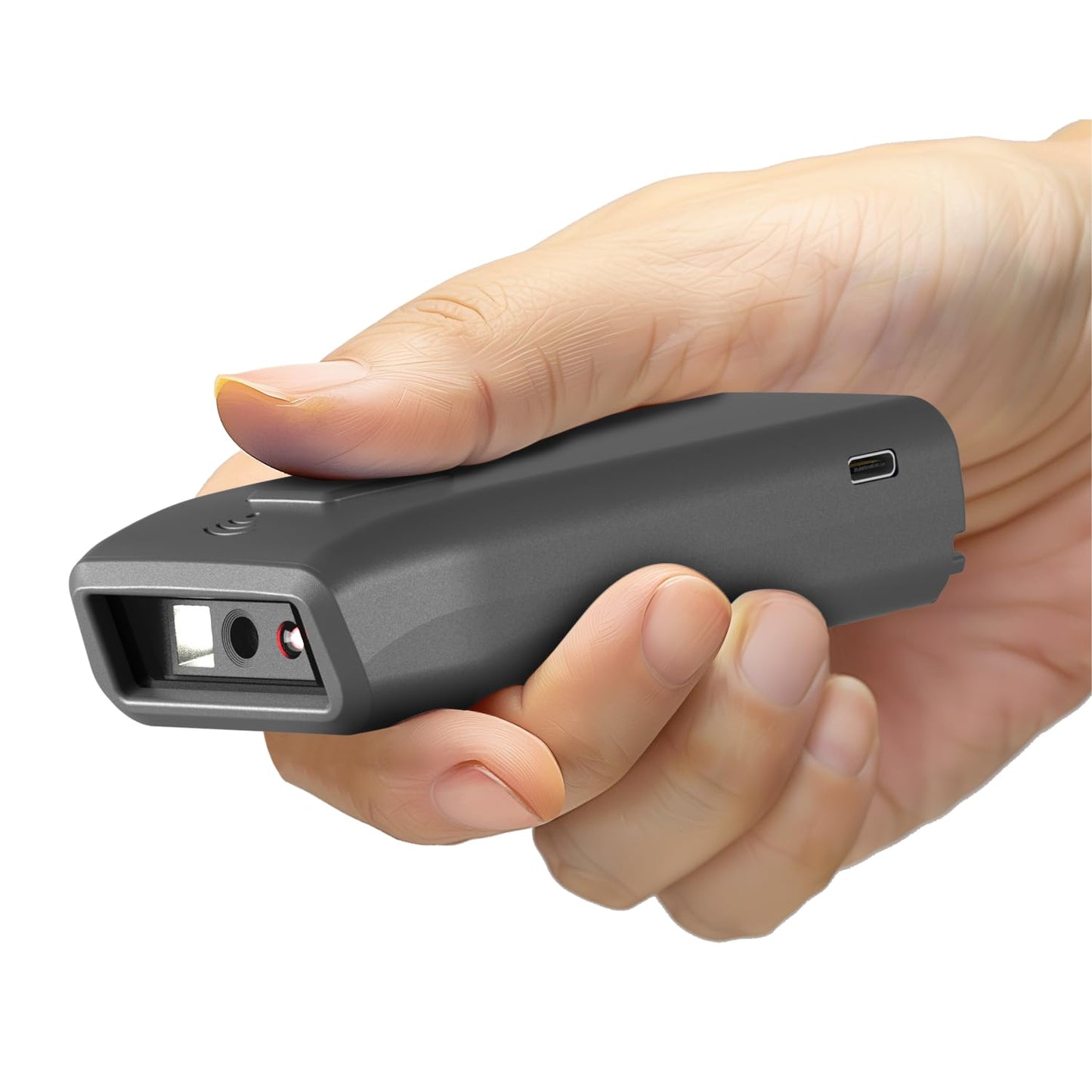 NetumScan Mini QR Bluetooth Barcode Scanner, 3-in-1 Automatic 1D 2D Wireless Barcode Reader for Inventory, Small Bar Code Scanner for POS, Computer, Tablet, iPhone, iPad, iOS, Android