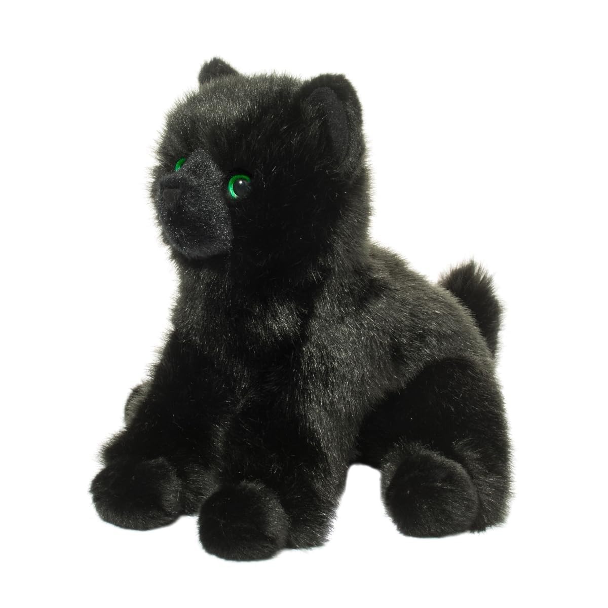 Douglas Salem Black Cat Plush Stuffed Animal - 9 Inch Tall Sitting