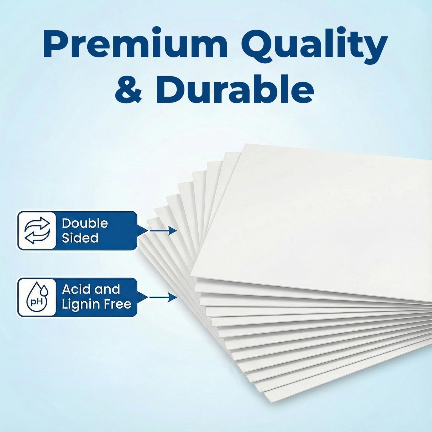 Rosmonde Bulk Poster Boards 100 Pack, Thick 11"x14" White Posterboards Sheets, Premium Thick Board, Poster Board Paper For Classroom Projects, Vision & Display Boards For School & Office Presentations