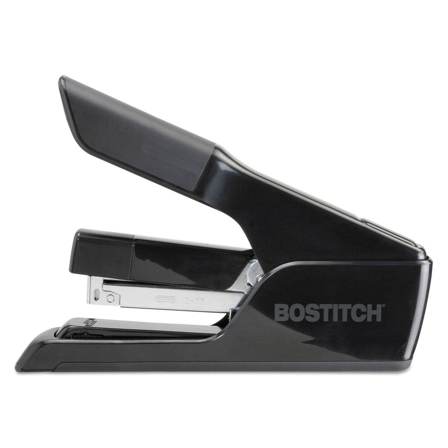 Bostitch Office EZ Squeeze 75 Sheet Flat Clinch Stapler, Reduced Effort, Black (B875)