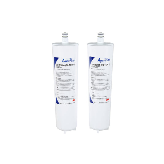 3M Aqua-Pure DW8090 Under Sink Replacement Water Filters AP-DW80/90 for Aqua-Pure AP-DWS1000