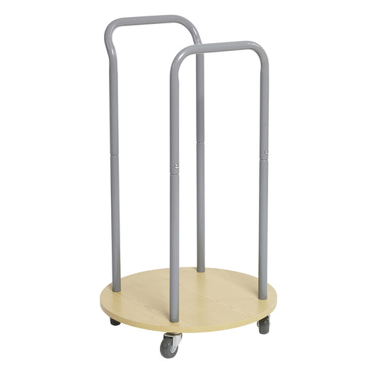 ECR4Kids Mobile Cushion Cart, Storage Trolley, Silver