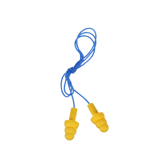 3M E-A-R UltraFit Corded Ear Plugs 340-4004, 100-Pair, Yellow, Poly Bag 3404004