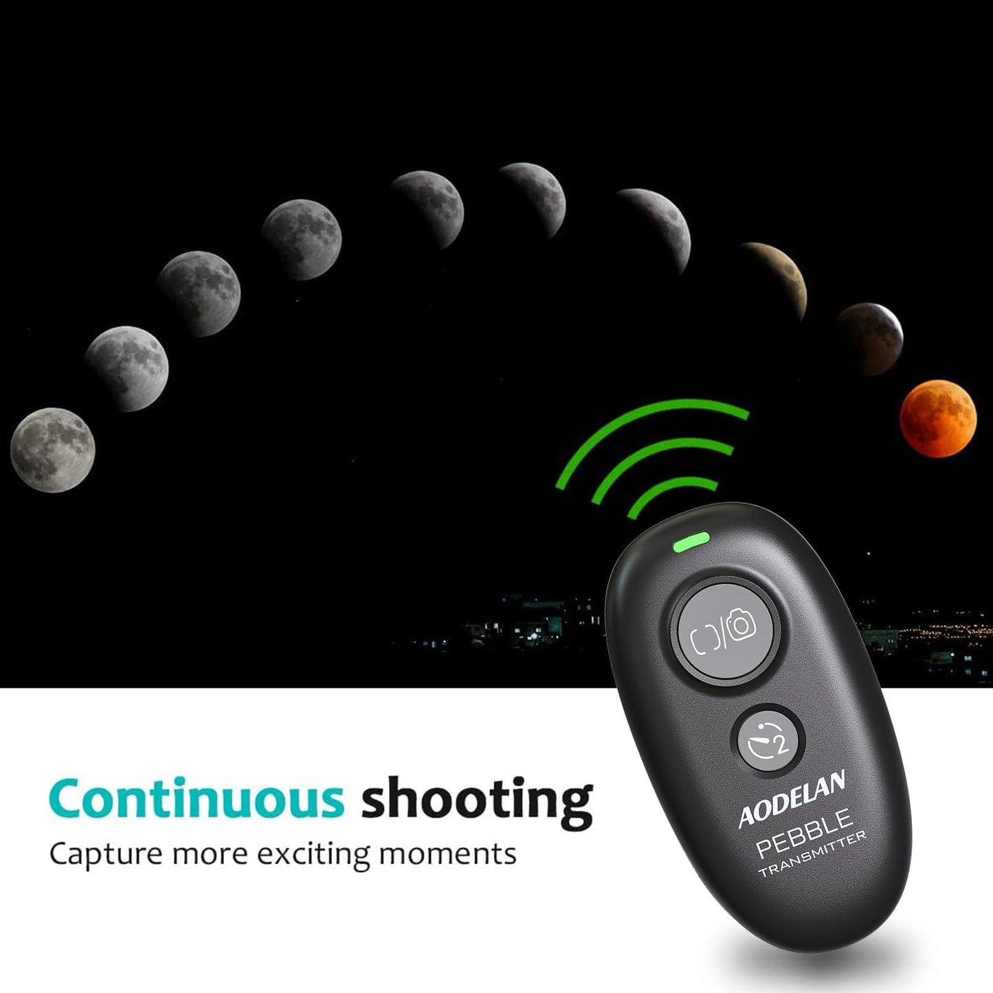Camera Remote Control Wireless Shutter for Canon EOS RP, R6, ROS RP, Rebel T6, T7, T5, T3, SL2, 5D Mark II, 5d Mark iii, 5d Mark iv, 6D Mark II, 7d Mark ii, 7D Series, 5D Series; for Fujifilm X-T3