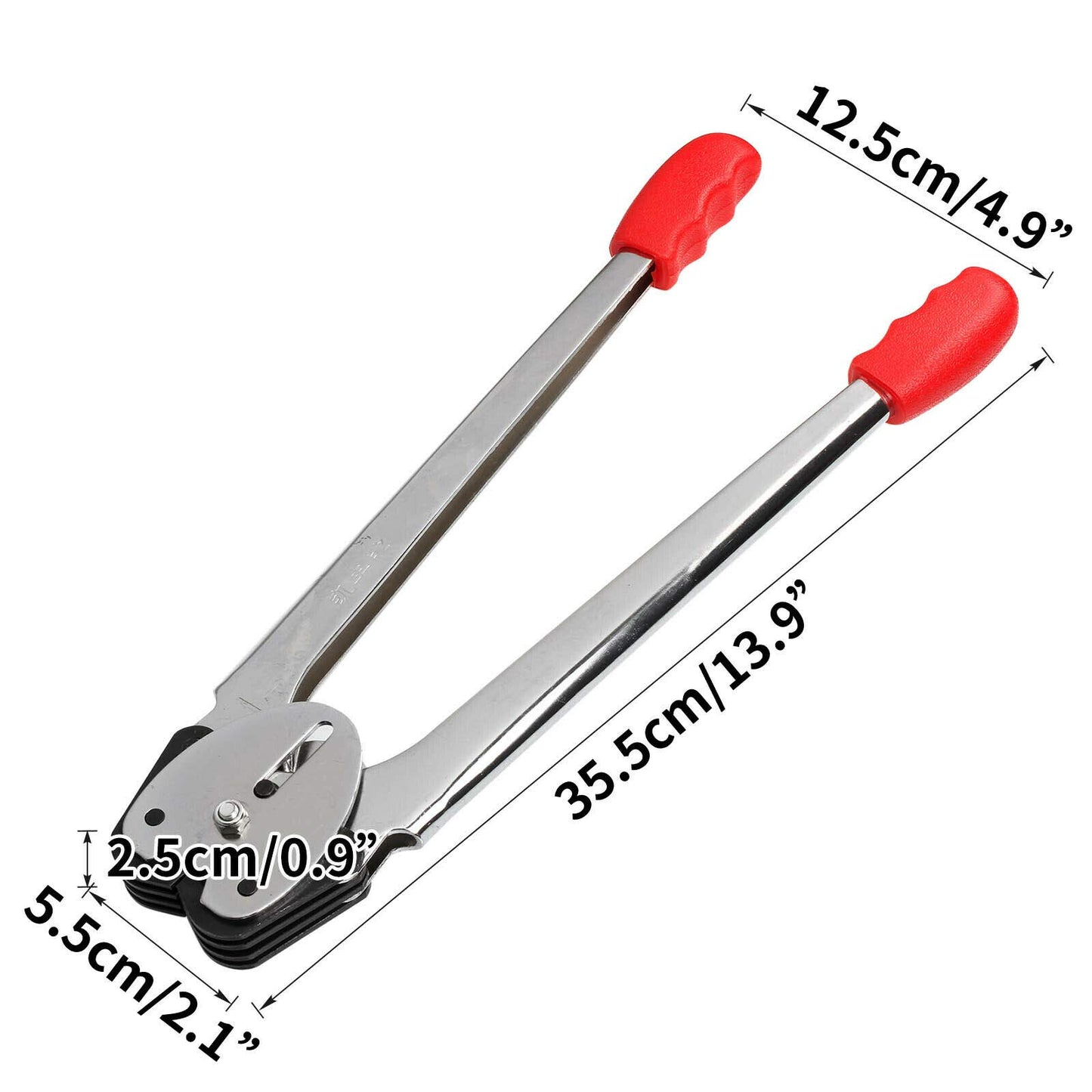 Heavy Duty Manual 4 in 1 PET/PP Manual Strapping Tools Packing Machine Set Tensioner & Sealer 100m Packing Belt