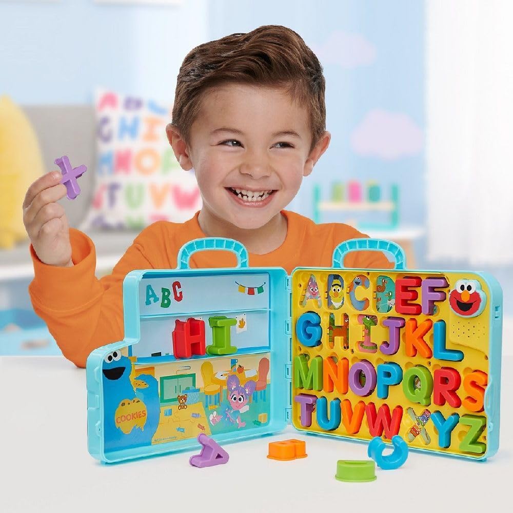 Sesame Street Elmo’s Learning Letters Bus Activity Board, Preschool Learning and Education, Officially Licensed Kids Toys for Ages 2 Up, Gifts and Presents