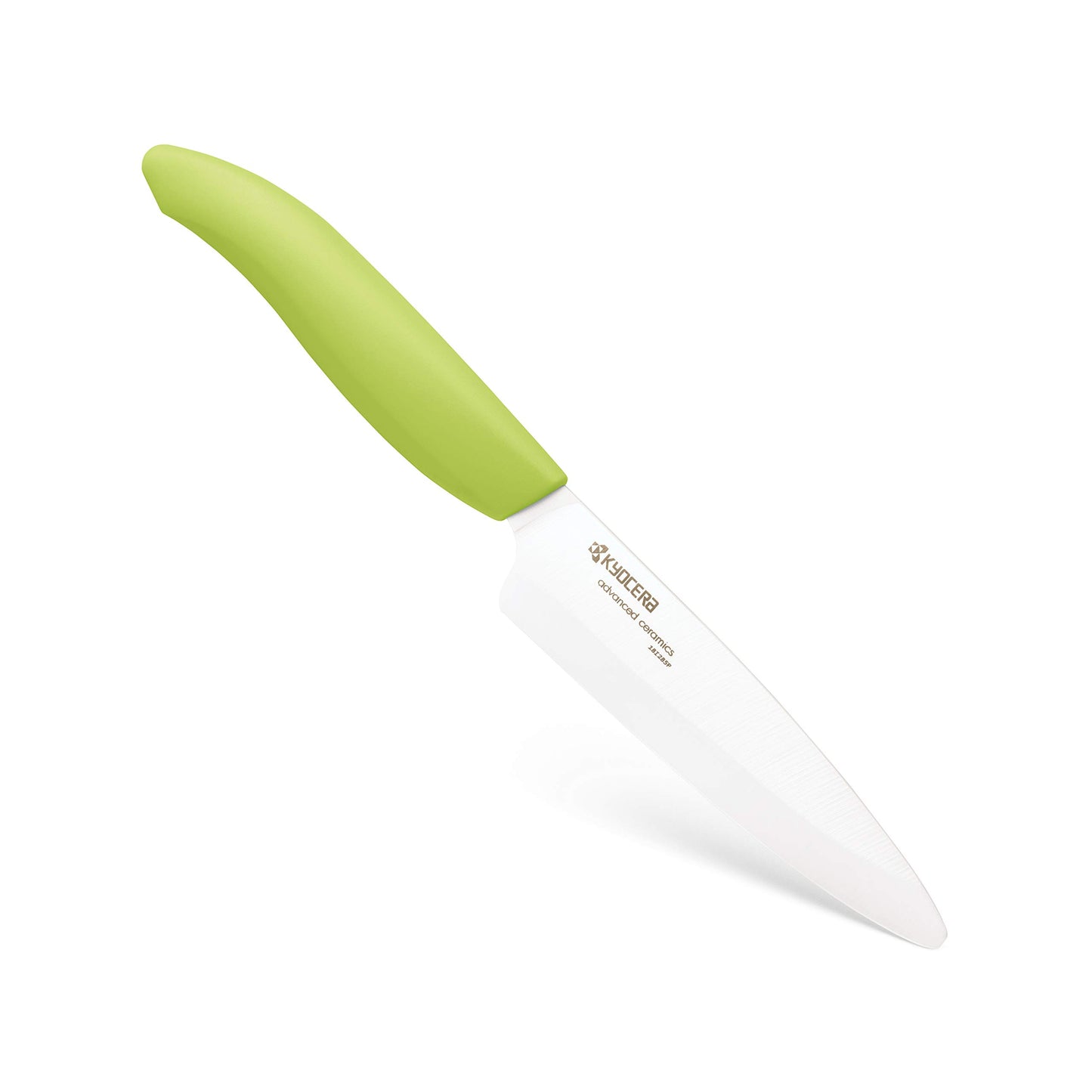 KYOCERA Revolution 2-Piece Ceramic Knife Set: Chef Knife For Your Cooking Needs, 5.5" Santoku and 4.5" Utility Knife, White Blades with Green Handles, White/Green