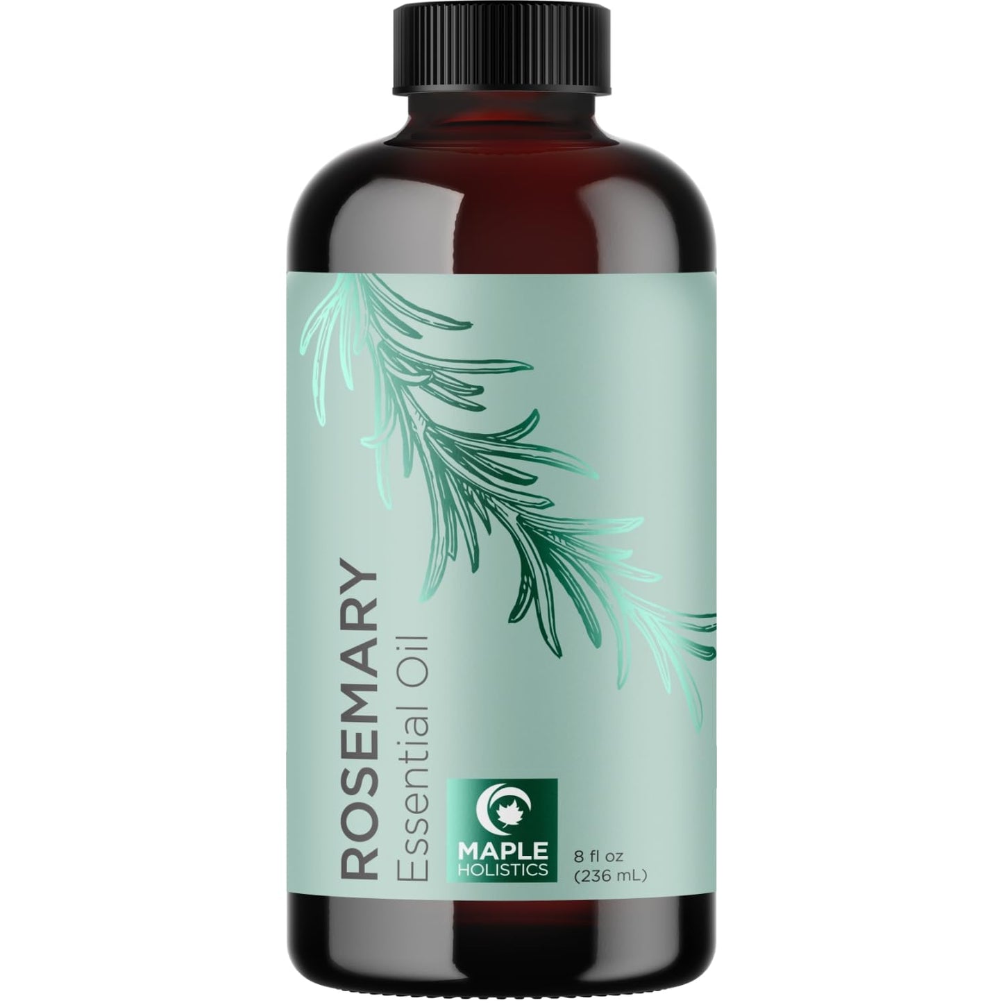 Pure Rosemary Essential Oil Bulk Size - Undiluted Rosemary Oil for Hair Skin and Nails and Refreshing Aromatherapy Oil for Diffusers - Cleansing Rosemary Essential Oil for Dry Scalp Care 8oz