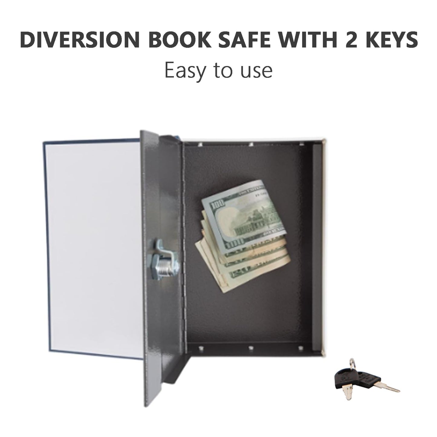 SEPOX® 4 Pcs Set Large Book-Safe Lock-Box: World Renowned Views, Large Hidden Storage with Key-Lock, Perfect Disguised Safe & Gift for Dorm, Home & Office Safe-Book