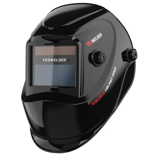 YESWELDER True Color Solar Powered Auto Darkening Welding Helmet, Wide Shade 4/9-13 for TIG MIG ARC Grind Welding Hood Helmet