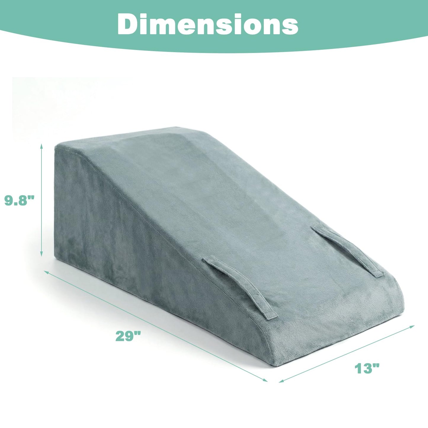 WarmInsula Leg Elevation Pillows for After Surgery, Memory Foam Knee Pillow for Knee Replacement Surgery, Leg Pillow Surgery Recovery Equipment for Sciatica Lower Back Hip Ankles