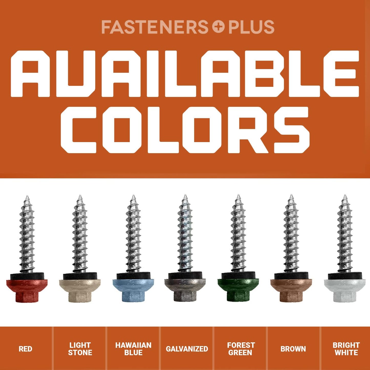 ST Fastening ZXL Self-Tapping WoodBinder Metal to Wood #14 x 1 1/2" Galvanized Screws with EPDM Rubber Washer, 250-Count - Designed for Metal Roofing and Siding Panels