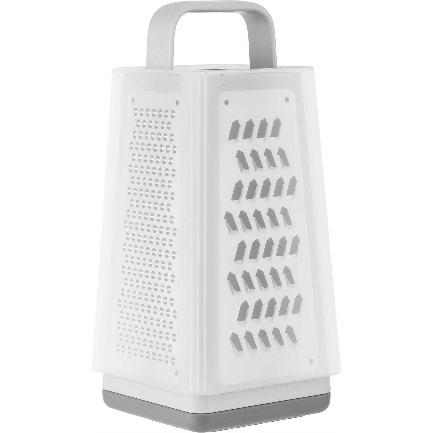 ZWILLING Z-Cut Tower Multifunctional Box Grater, Faster Grating Technology, Cheese Grater, Zester, Garlic grater, Slicer, Rasp Grater and more, Gray