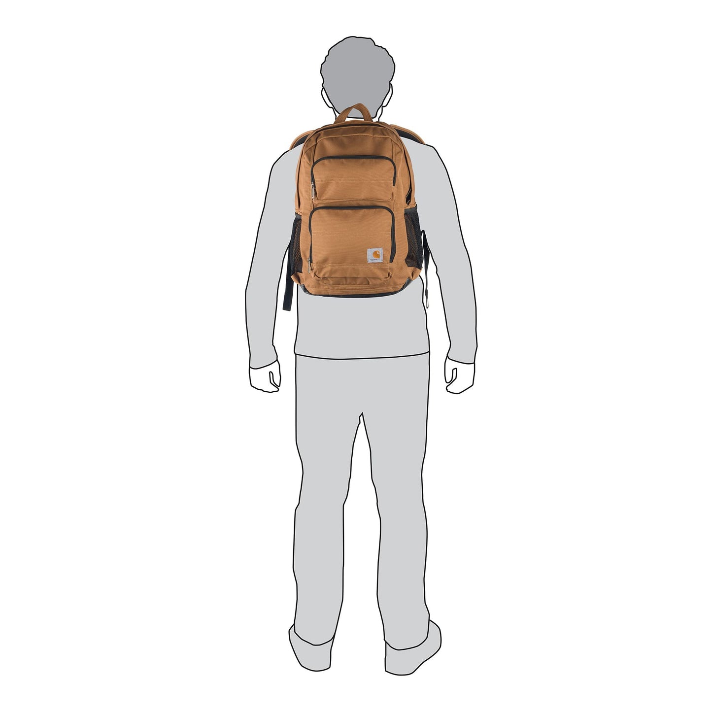 Carhartt Gear B0000273 27L Duravax-Base Single Compartment Backpack - One Size Fits All - Navy, Medium