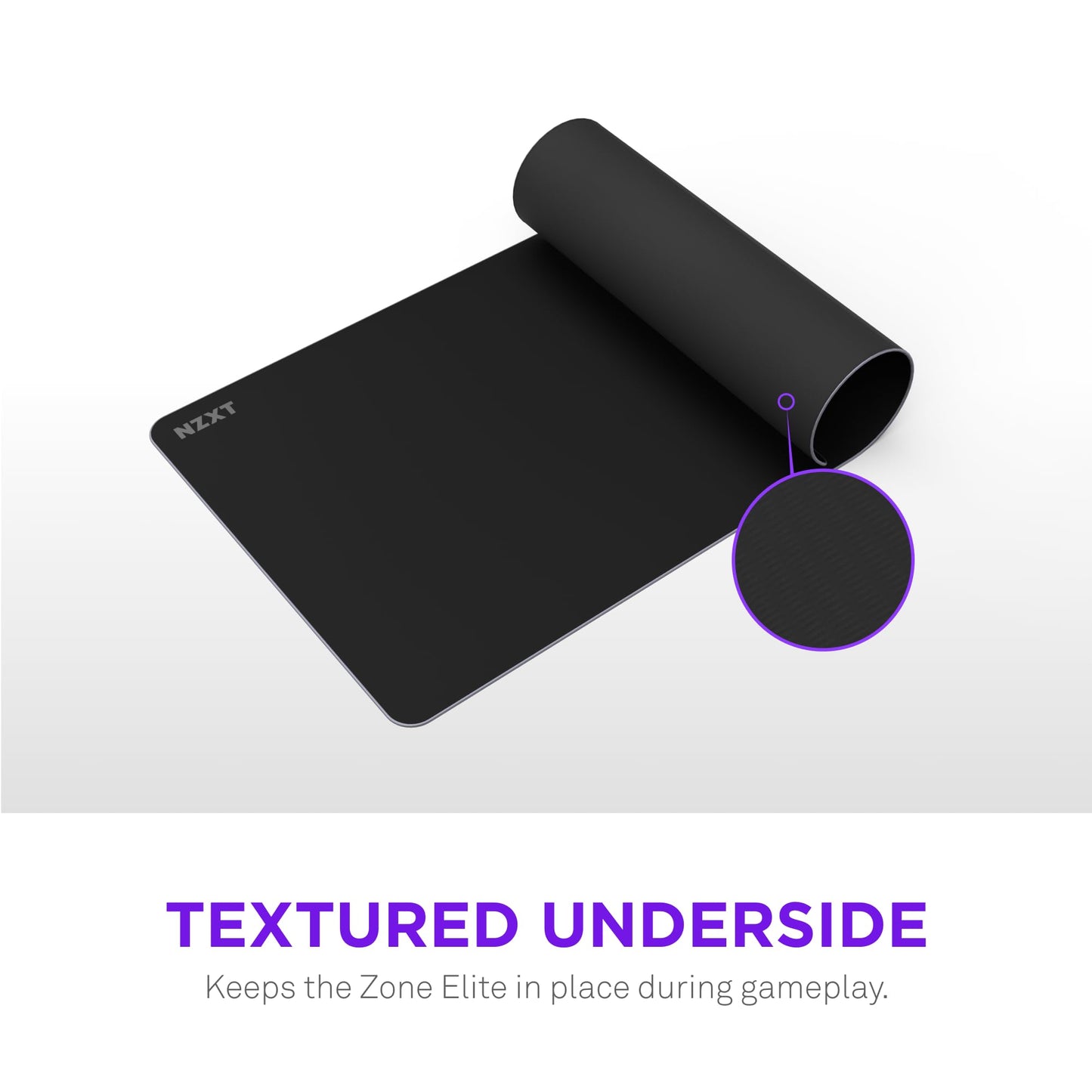 NZXT Zone Elite - Premium XL Gaming Mouse Pad - Ultra-Smooth Nano-Knit Cloth Surface - Optimized for Speed and Control - Spill-Resistant, Soft Foam Base, Reinforced Low-Profile Stitching - Black