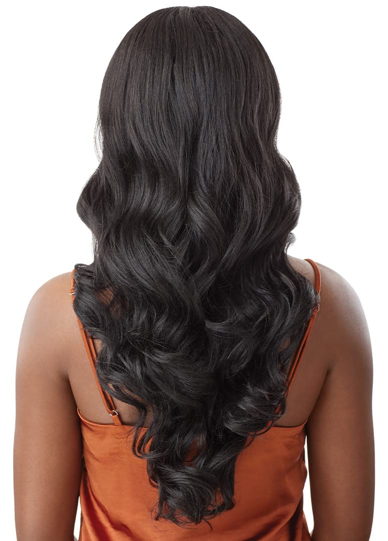 Outre - 5x5 Lace Closure Wig - Human Hair Blend - Body Curl 24" (OFF BLACK 1B)