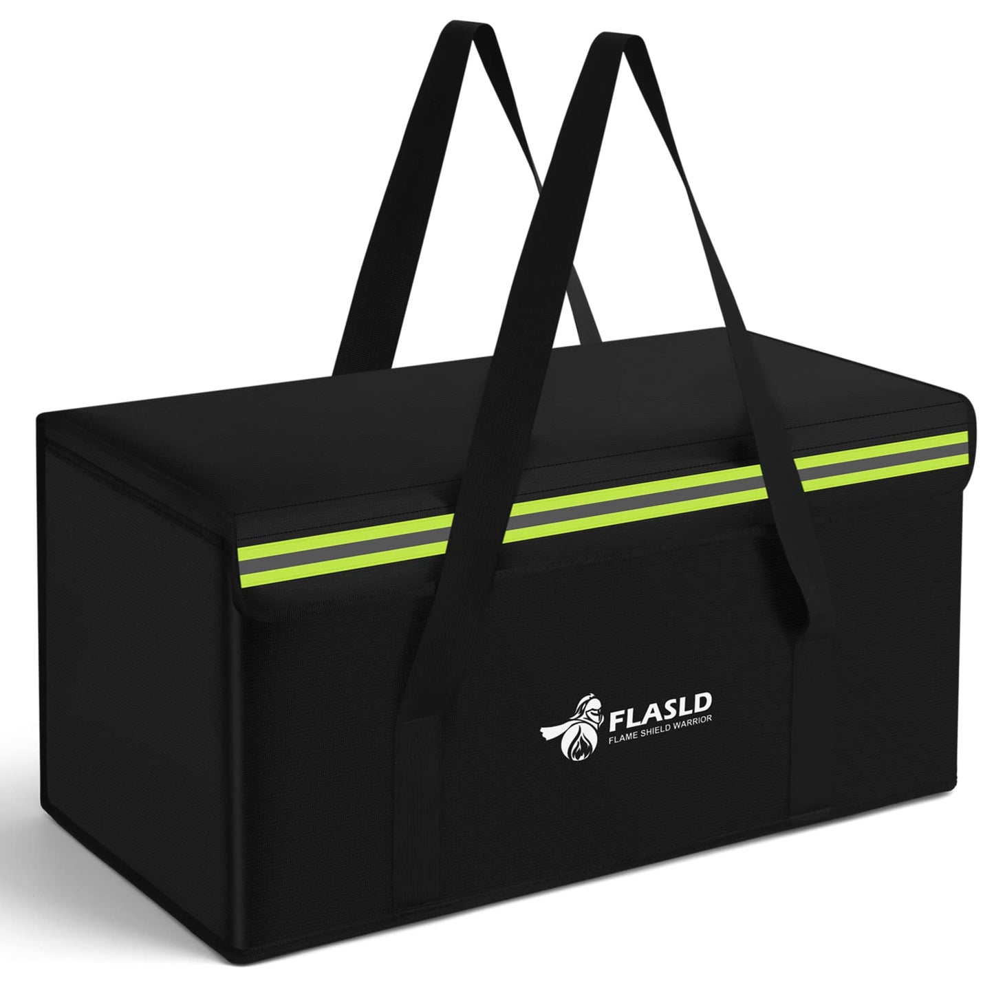 FLASLD Large Fireproof Document Bags, 24x12x12” Waterproof Storage Firesafe Bag, Fireproof Folder Safe Box for Cash, Valuables & Passport, Silicone Coating & Zipper Closure