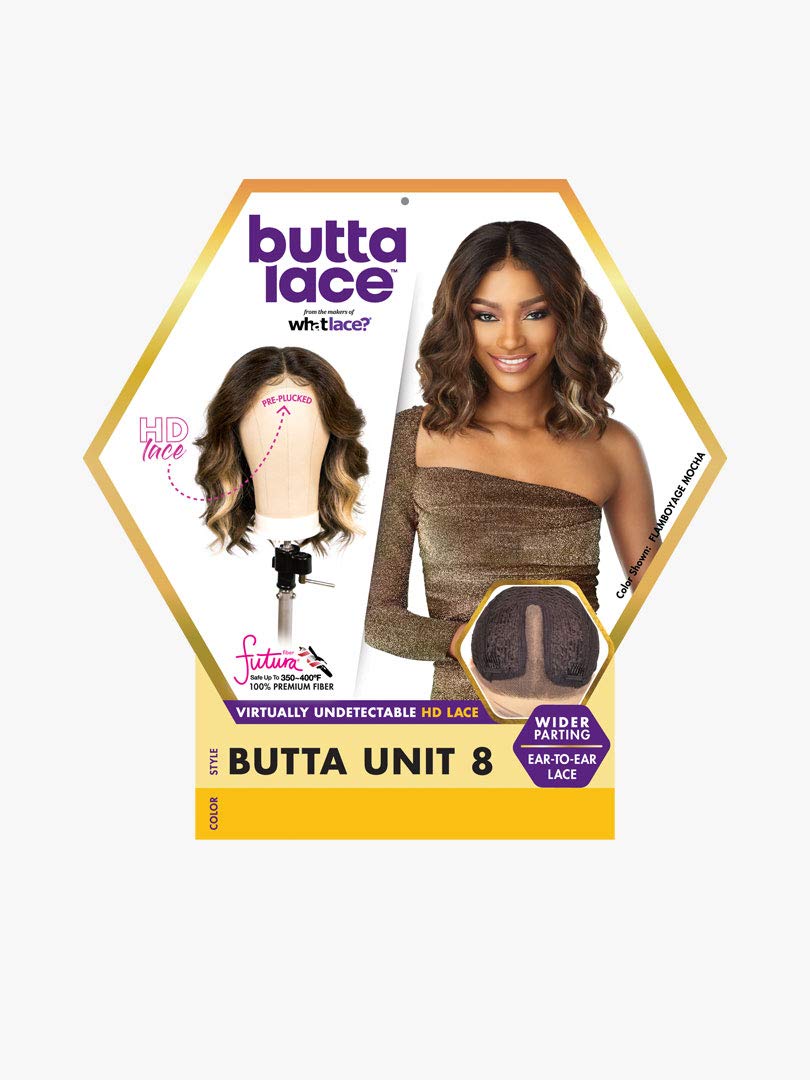 Sensationnel Synthetic HD Lace Front Wig - BUTTA UNIT 8 (1B Off Black)