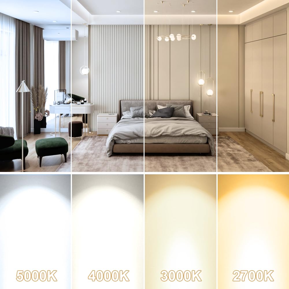 2 Inch LED Downlight, Recessed Lighting Dimmable Ceiling Light, 3W, 5500K Daylight White, CRI80 with LED Driver(35W Halogen Equivalent), 20 Pack