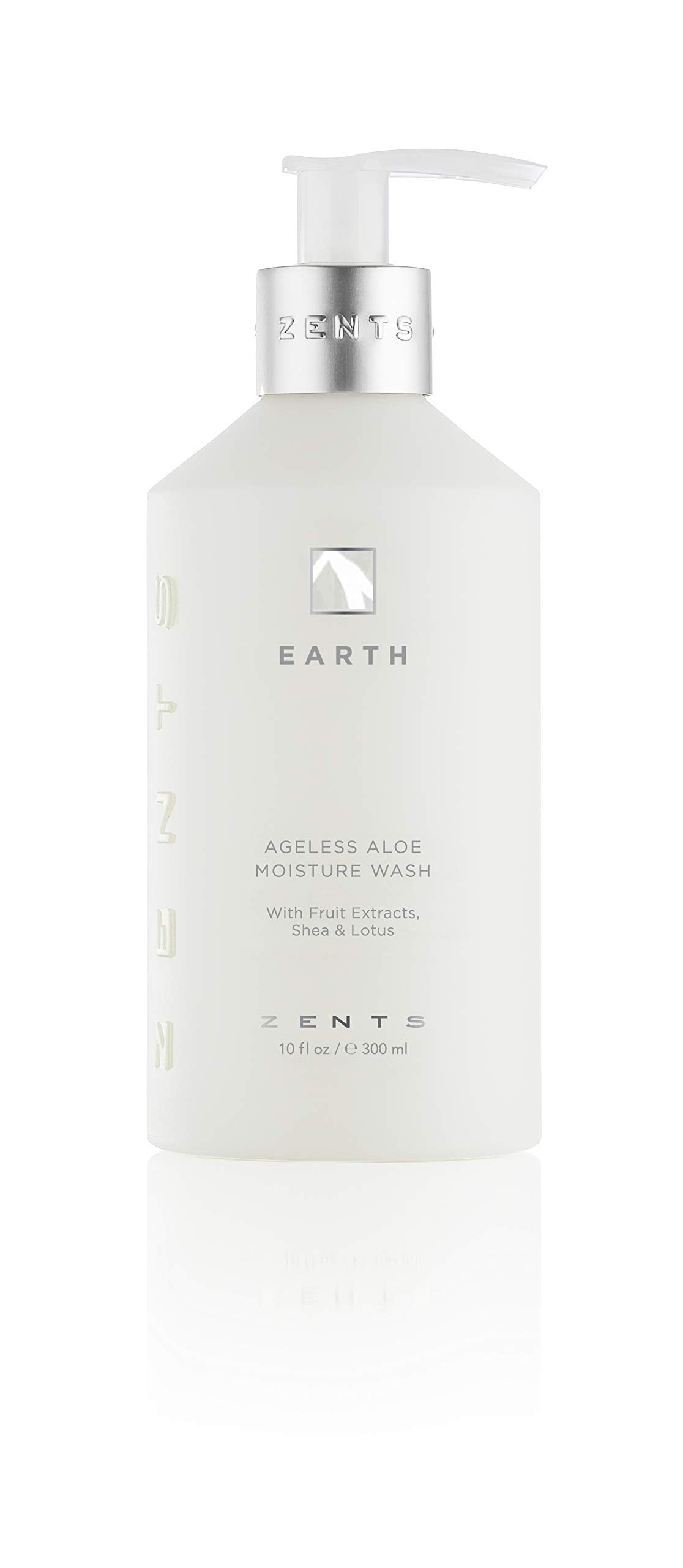 Zents Hand & Body Wash (Earth Fragrance) | Hydrating Anti-Aging Cleanser with Organic Shea Butter & Aloe for Dry Skin | Gentle & Nourishing | 10 fl oz