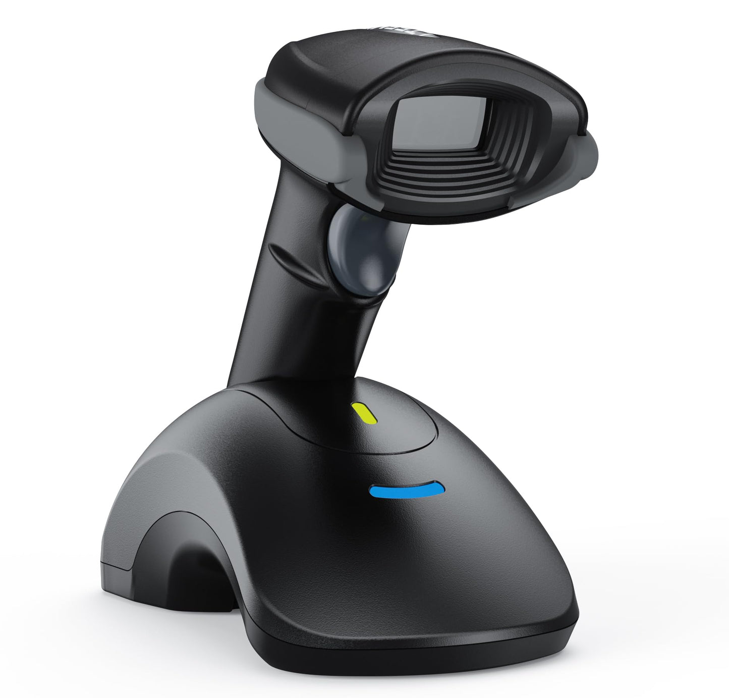 TEEMI Bluetooth QR Barcode Scanner with USB Cradle, Battery Replaceable Feature, Wireless Barcodes Reader Bar Code Scan Gun Handsfree Automatic Screen Scanning, Advanced Data Parsing
