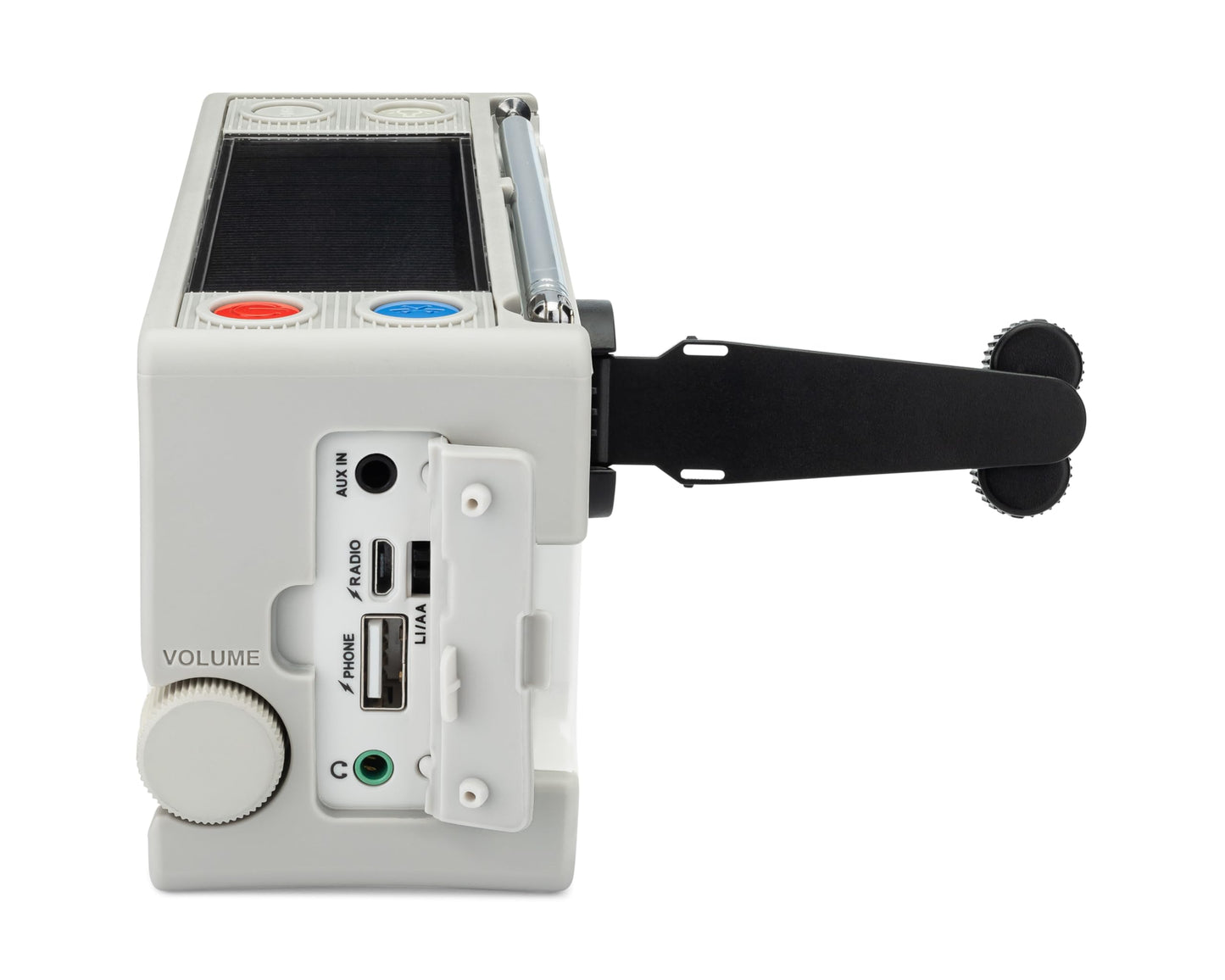 C. Crane CCRadio Solar with Bluetooth Receiving, Emergency Crank NOAA Weather AM/FM– Multi Powered Radio - Built in LED Flashlight and Cellphone Charger