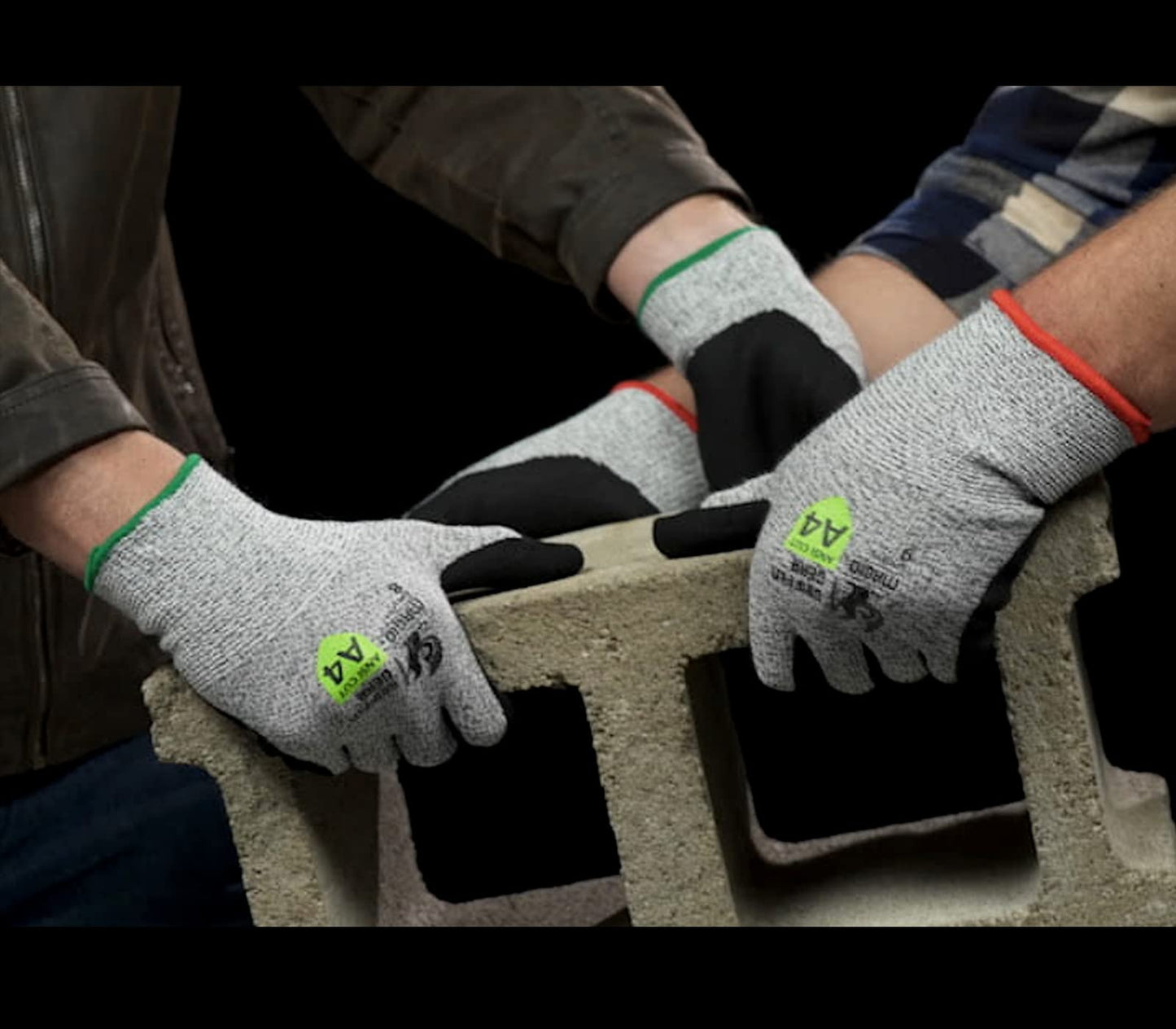 MAGID Griffin Gear ANSI A4 Sandy Nitrile Coated Work Gloves, 12 Pairs, Size 9/Large, GPD455