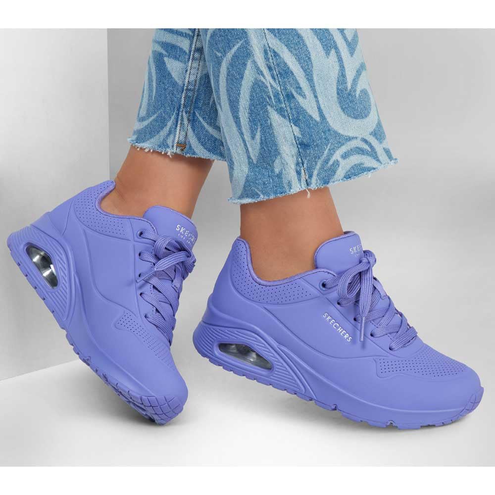 Skechers Women's Uno - Stand On Air Sneaker, Lilac, 9