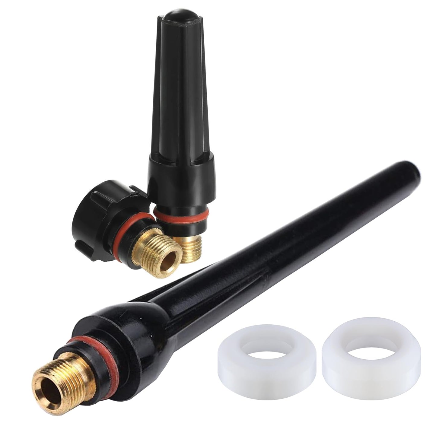 Zinger 87PCS TIG Welding Torch Accessories Kit Stubby Gas Lens #10 12 Glass Cup Alumina Nozzle Collets Body Kit for WP-17/18/26 TIG Welding Torch