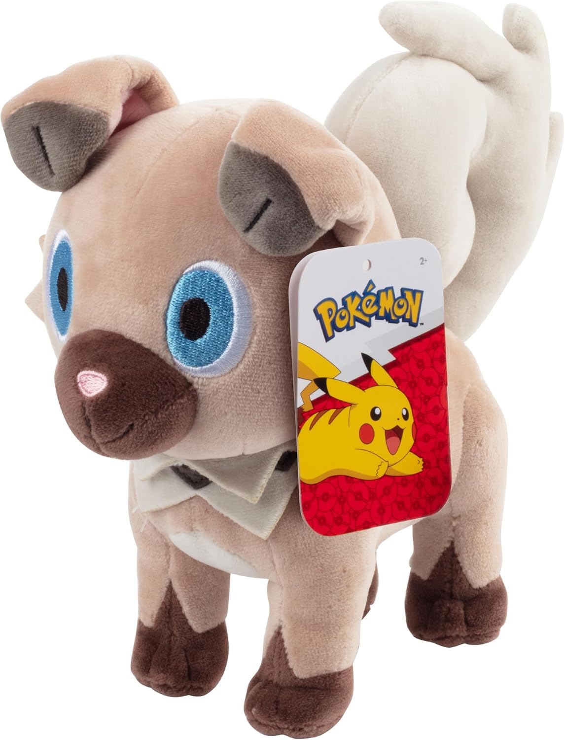 Pokémon 8" Rockruff Plush - Officially Licensed - Generation 7 Sun and Moon Dog Figure - Authentic Soft Stuffed Animal Toy -Easter Basket Stuffer Gift for Kids, Boys, Girls - 2+