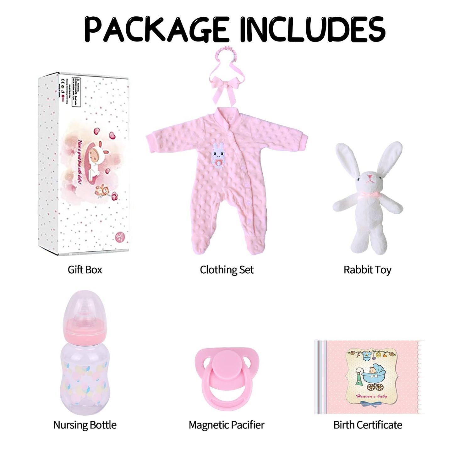 SCOM Realistic Reborn Baby Dolls - 18 Inch Real Life Baby Girl, Toddler Doll with Full Body Vinyl, Newborn Lifelike Weighted Doll for Ages 3+ Gift