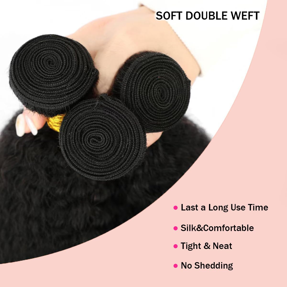 CYIKLI 12 14 16 Kinky Straight Bundles Human Hair Yaki Straight 3 Bundles 100% Unprocessed Brazilian Virgin Remy Hair Natural Black Color