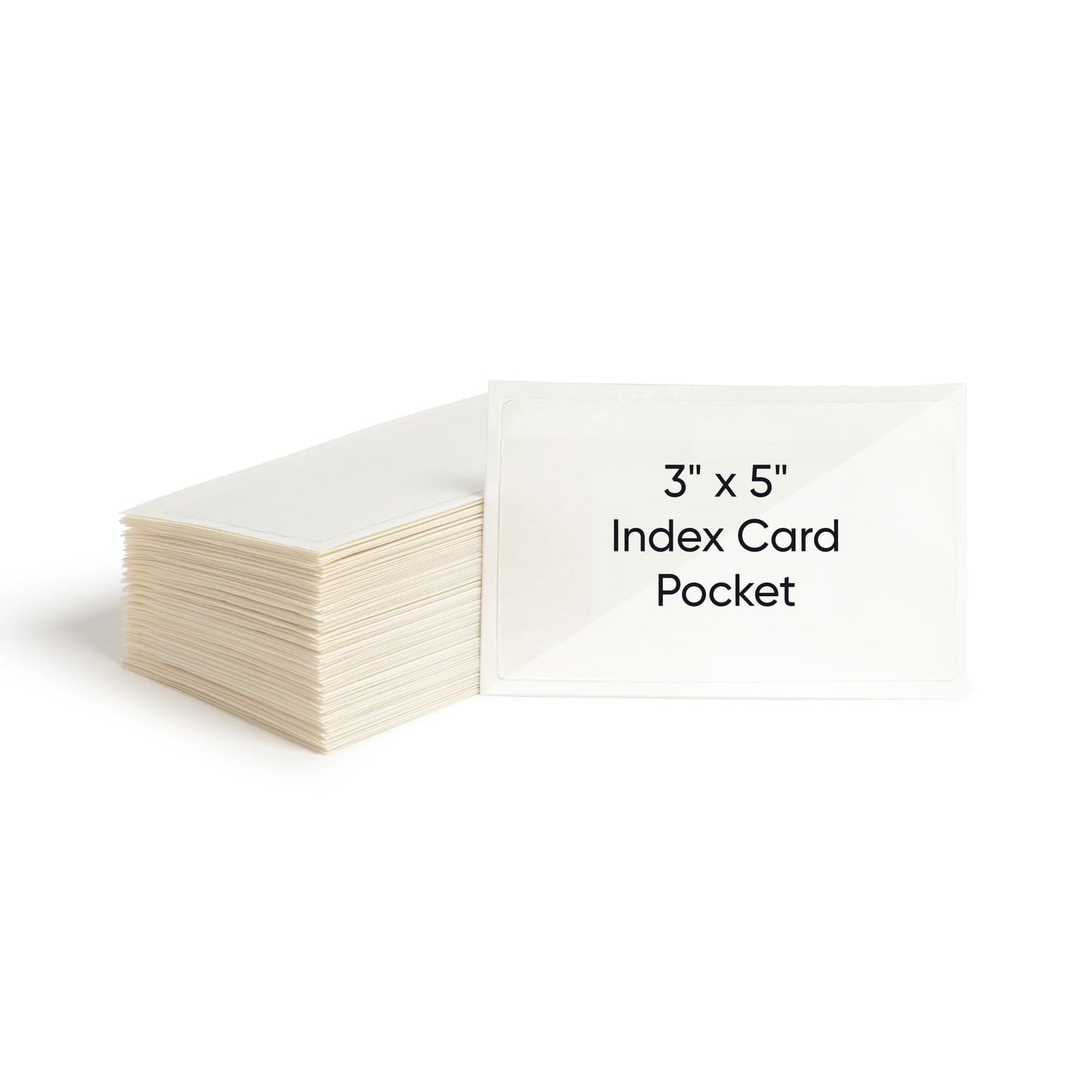 Smead Self-Adhesive Poly Pocket, Document Size, Clear Pockets, Storage Labels, 100 per Box, 135 Mm W x 92 Mm H, 68153