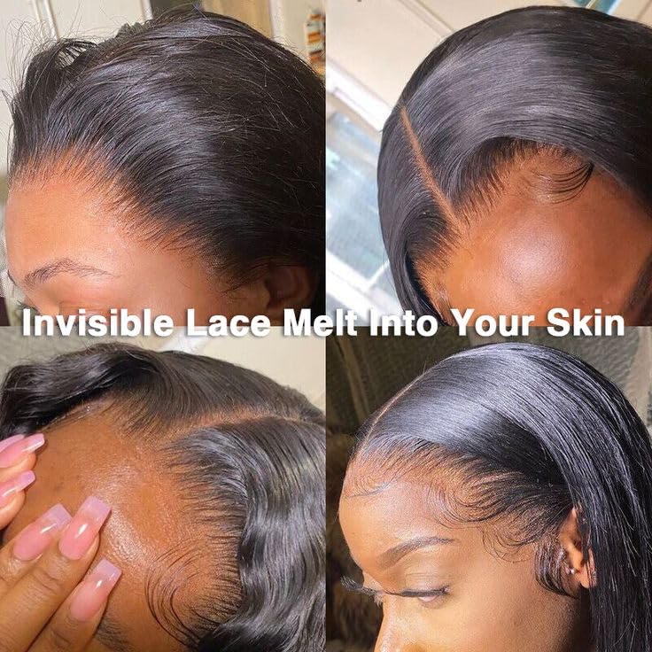 KRN 5x5 HD Lace Closure, Skinlike Undetectable Melted Lace Closure Pre Plucked with Baby Hair 12A Grade Brazilian Virgin Human Hair Breathable and Thin 0.10mm Invisible Swiss HD Lace Closure 16 Inch