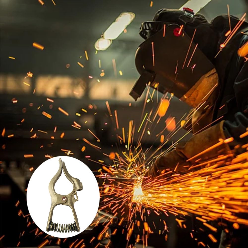 Vaphy 5pcs 300-Amp T-Style Welding Ground Clamp Brass