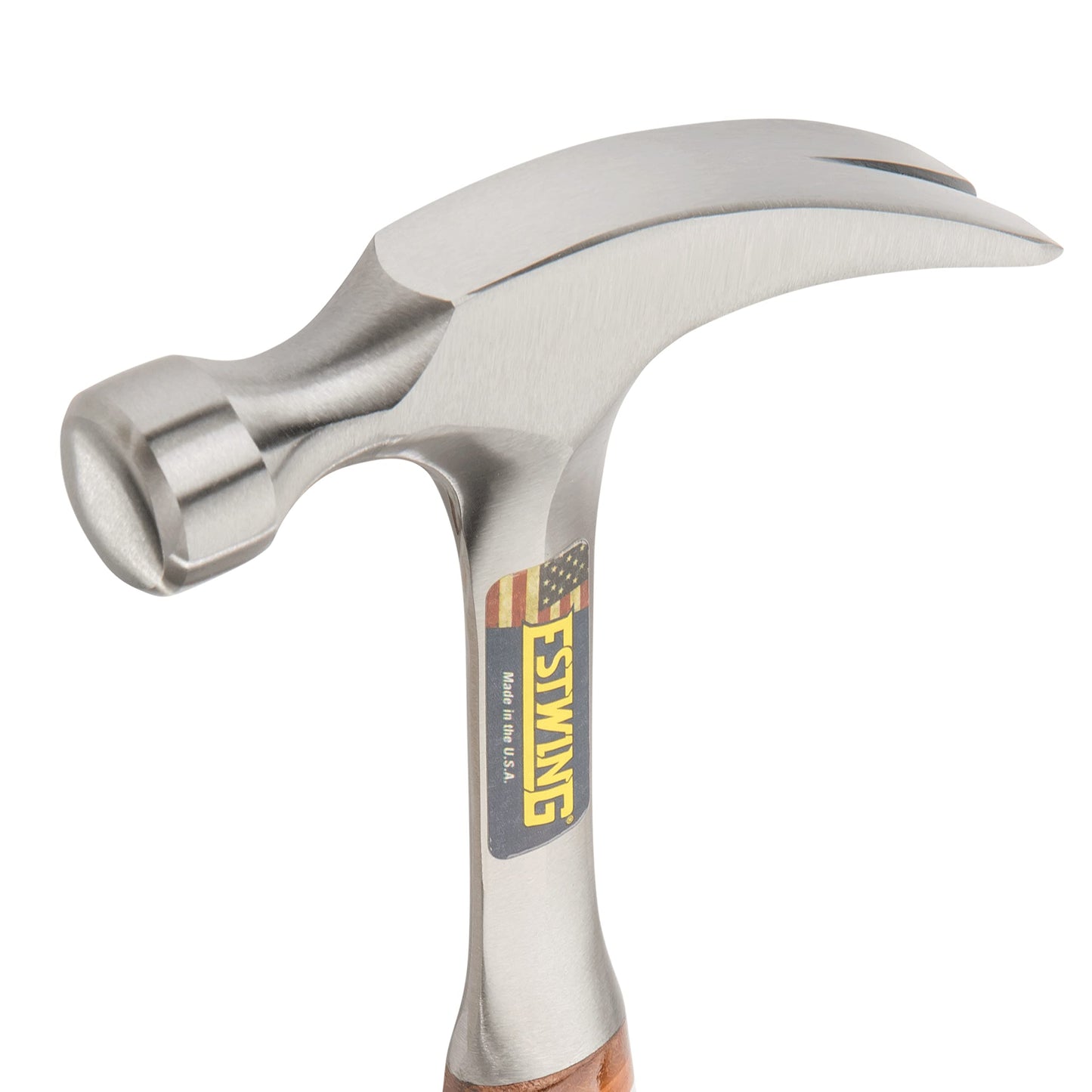 ESTWING Hammer - 12 oz Straight Rip Claw with Smooth Face & Genuine Leather Grip - E12S