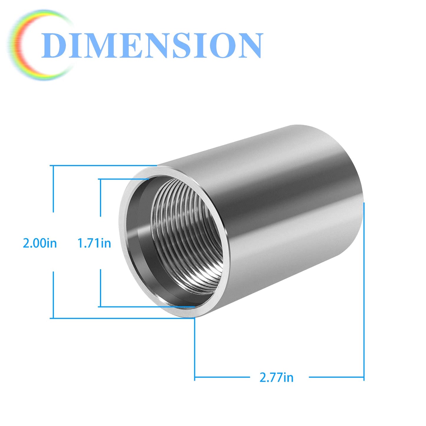 5PCS For MFG DRCOUP 125 1-1/4" Female Well Point Drive Coupling