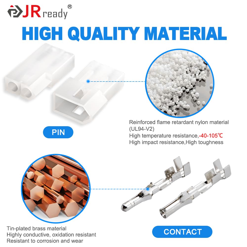 JRready ST6478 Pin Connectors Kit 678PCS 2 3 4 6 9 12 Pin Housing 062” and 093”Series Crimp Terminal Molex Connector 14-24AWG Male Female Pins with Pin Remove Extractor Tool for Electrical Connector
