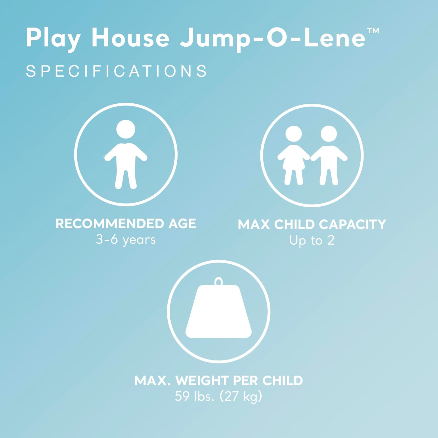 Intex Inflatable Jump-O-Lene Indoor Outdoor Bounce House Toddler Ball Bit Castle Play Set with 100 Small Plastic Balls for Kids 3 to 6, Multi-Collor