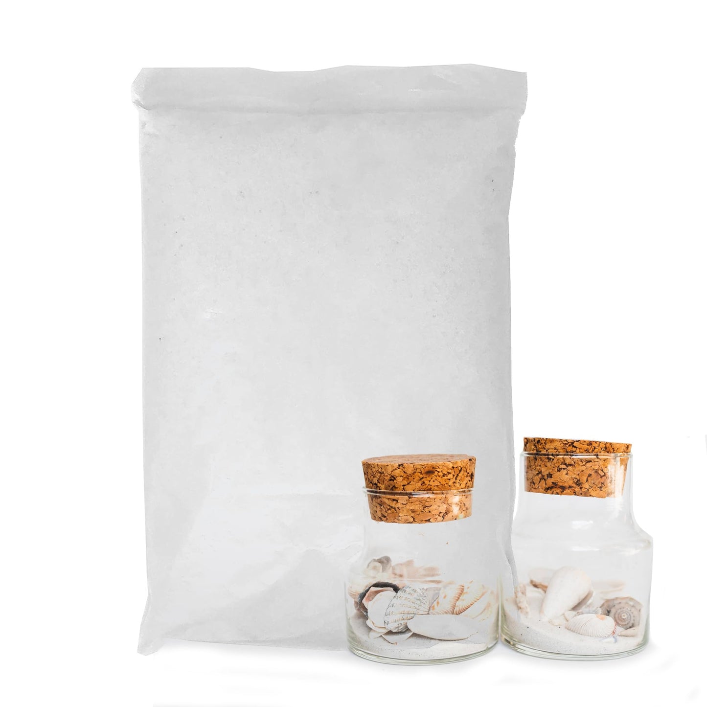 Podzly Decorative Bulk Craft Sand – 5 lb White Fine Grain Sand for Crafts, Vases, Centerpieces, Wedding Décor, Party Displays, Classroom Activities & DIY Projects – for Kids and Adults