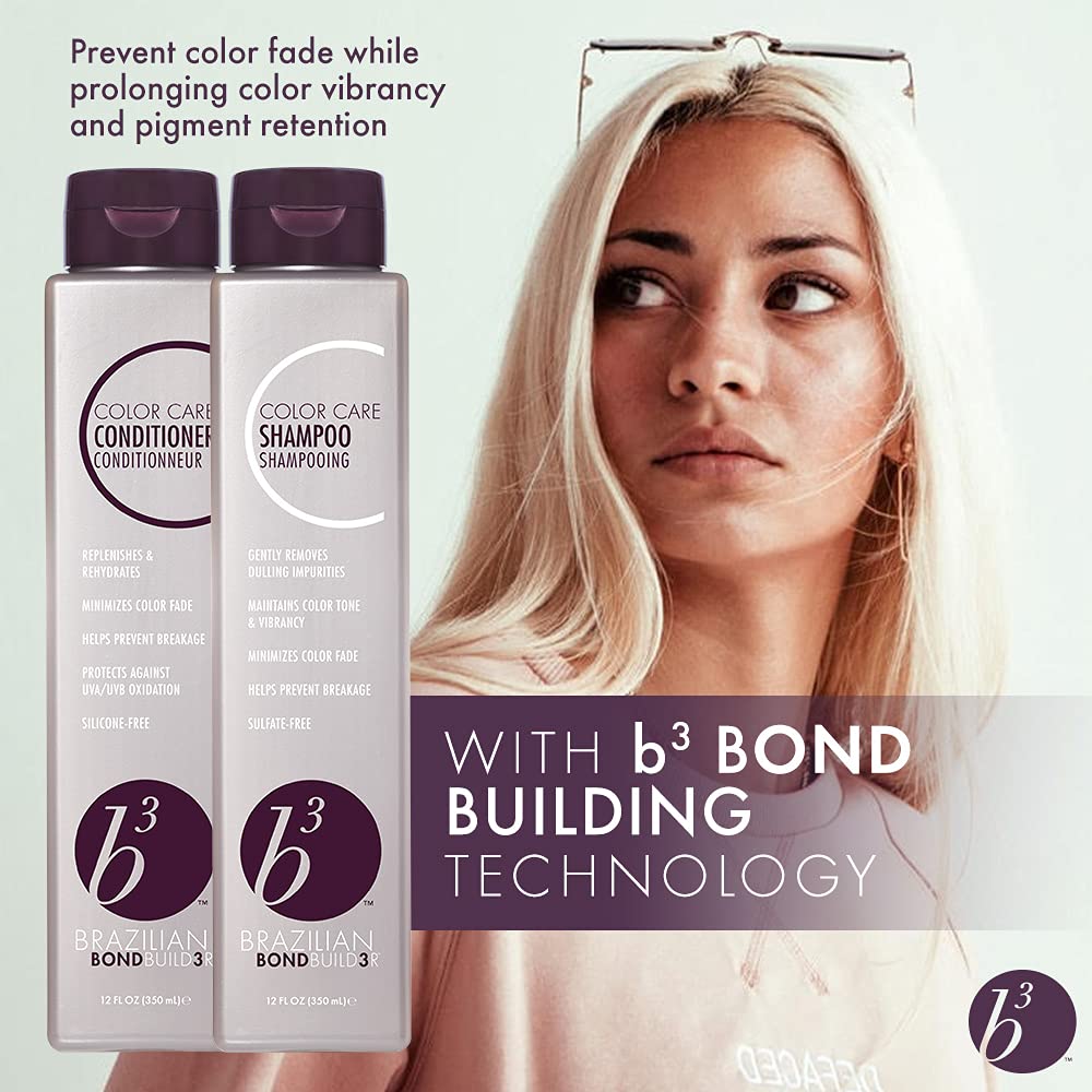 B3 Brazilian Bondbuilder Shampoo/Conditioner/Ionic Color Lock Trio Pack