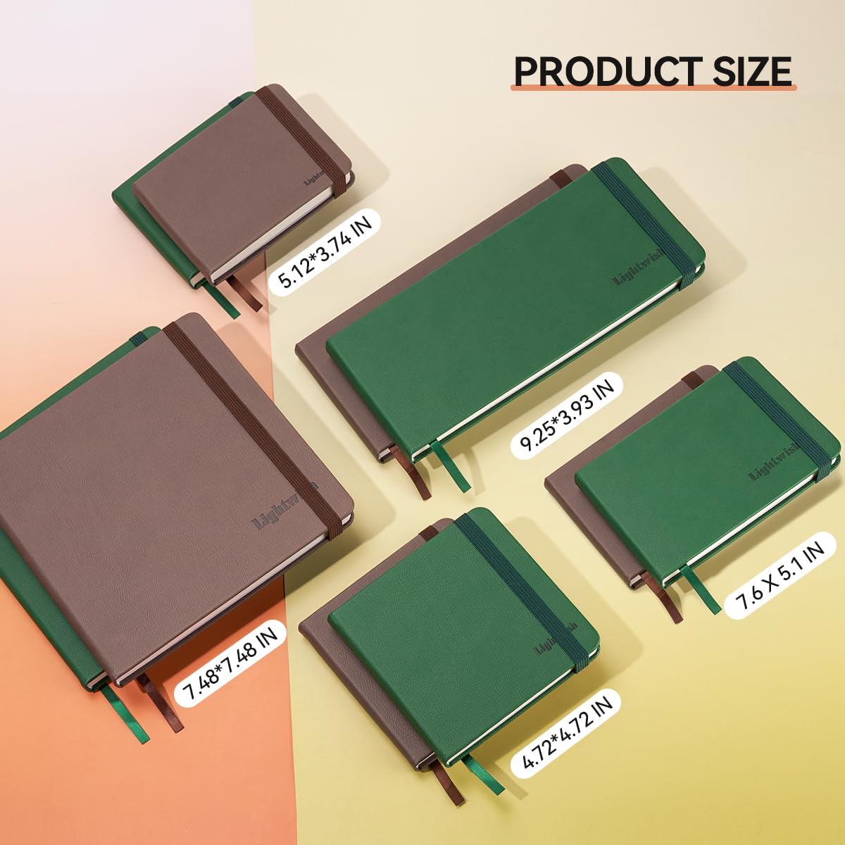 Lightwish Square Watercolor Sketchbook,2 Pack Total 40 Sheets,100% Cotton,300gsm/140lb,Acid-Free,Cold Press Watecolor Paper Journal for Artists Adults Students,7.48 * 7.48 Inches