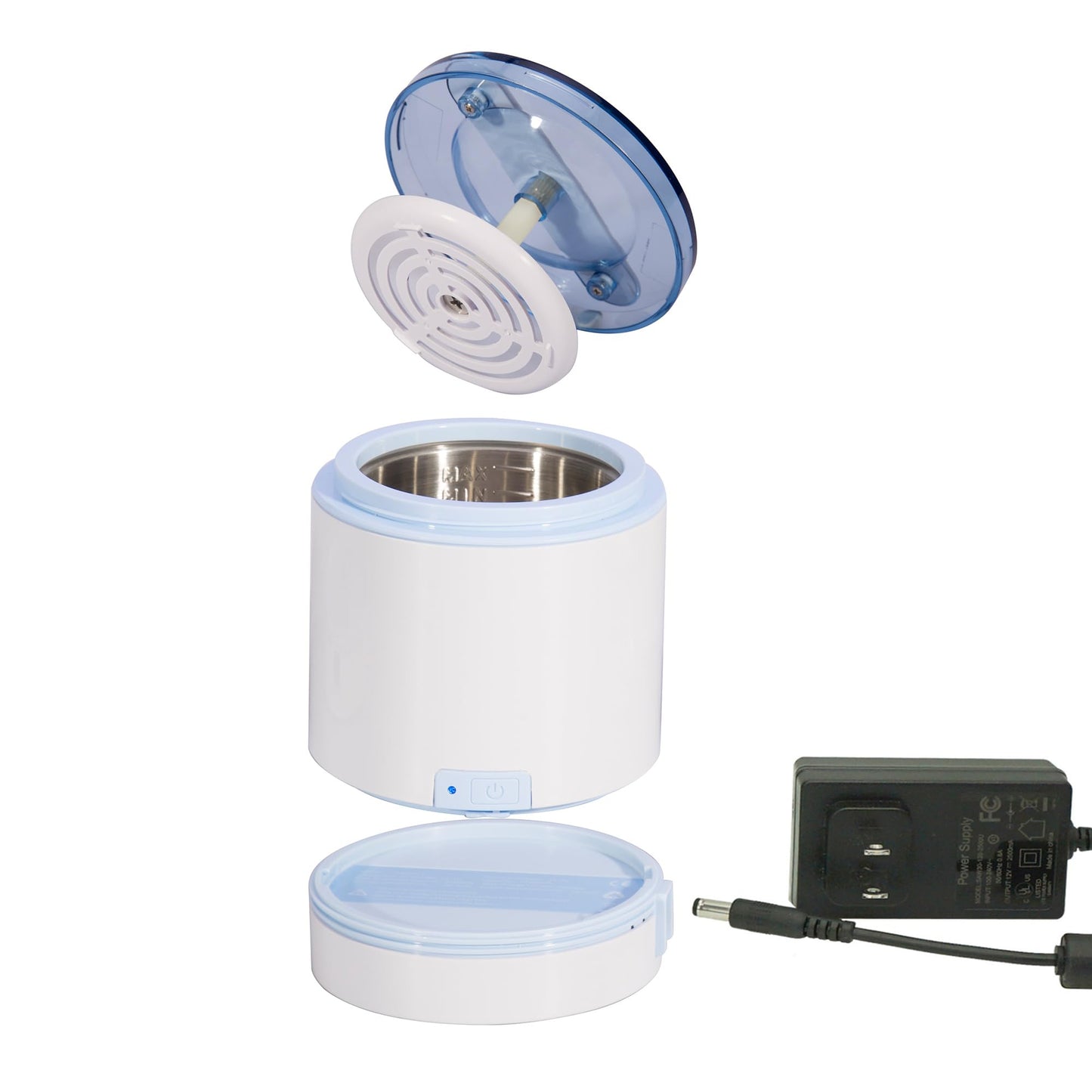 iSonic DS180-B Portable Denture/Aligner/Retainer Cleaner with rechargeable battery, DC12V, AC100-240V worldwide